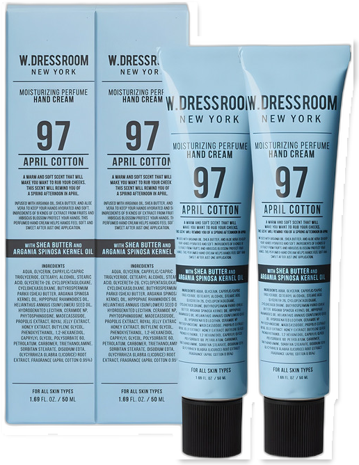 더블유드레스룸 퍼퓸 핸드크림 97 에이프릴코튼향, 50ml, 1개 - 핸드크림