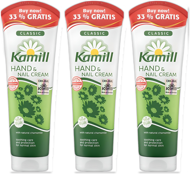 카밀 핸드 앤 네일 크림 클래식 카모마일, 133ml, 4개 - 핸드크림