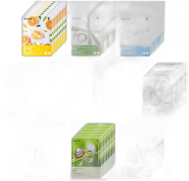 리코셀 네이처리커버리 마스크팩 1번 세트, 100개입, 1개 - 시트마스크